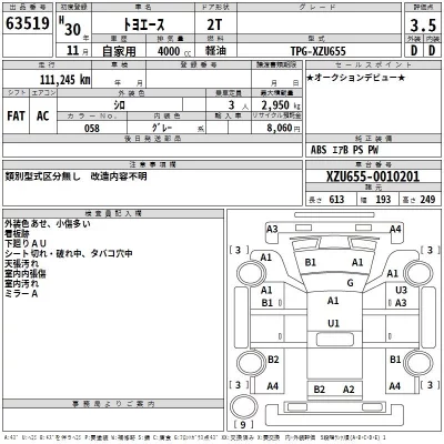 Toyota TOYOACE  с аукциона в Японии
