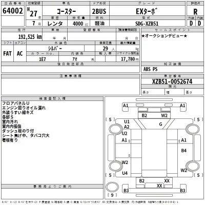 Toyota COASTER  с аукциона в Японии