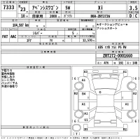 Toyota AVENSIS WAGON лот № 7333 оценка 3.5  с аукциона в Японии 2
