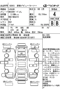 Lexus UX лот № 60013 оценка 4  с аукциона в Японии 7
