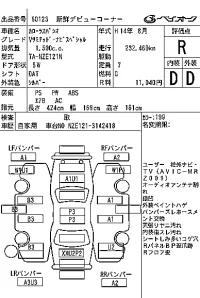 Toyota COROLLA SPACIO лот № 60123 оценка R  с аукциона в Японии 7