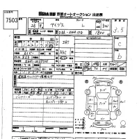 Toyota ISIS лот № 7503 оценка 3.5  с аукциона в Японии 8