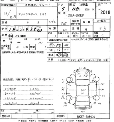 Mazda AXELA  с аукциона в Японии