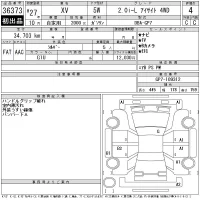 Subaru XV лот № 36373 оценка 4  с аукциона в Японии 11
