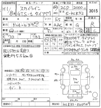 Nissan SKYLINE лот № 3015 оценка R  с аукциона в Японии 8