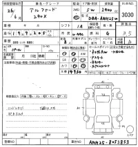 Toyota ALPHARD лот № 3030 оценка 3.5  с аукциона в Японии 5