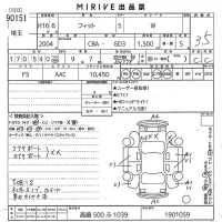 Honda FIT лот № 90151 оценка 3.5  с аукциона в Японии 10