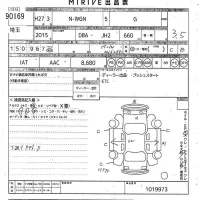 Honda N WGN лот № 90169 оценка 3.5  с аукциона в Японии 10