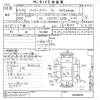 Toyota HIACE VAN лот № 10176 оценка R  с аукциона в Японии 11