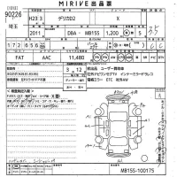Mitsubishi DELICA D2 лот № 90226 оценка 3.5  с аукциона в Японии 10