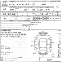 Nissan SKYLINE лот № 92033 оценка 4  с аукциона в Японии 10