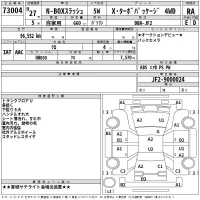 Honda N BOX SLASH лот № 73004 оценка RA  с аукциона в Японии 2