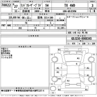 Toyota LAND CRUISER PRADO лот № 70022 оценка 3  с аукциона в Японии 2