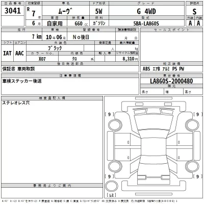 Daihatsu MOVE  с аукциона в Японии