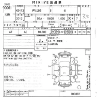 Mitsubishi DELICA D3 лот № 90061 оценка 3.5  с аукциона в Японии 10