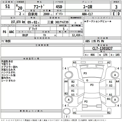 Honda ACCORD  с аукциона в Японии