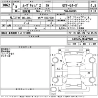Daihatsu MOVE CANBUS лот № 3062 оценка 4.5  с аукциона в Японии 2