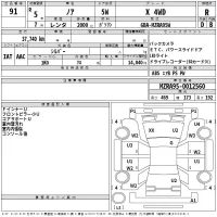 Toyota NOAH лот № 91 оценка R  с аукциона в Японии 2