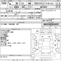 Volkswagen GOLF лот № 7160 оценка 3.5  с аукциона в Японии 2