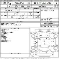Toyota ALPHARD лот № 7120 оценка 3  с аукциона в Японии 2