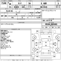 Toyota TANK лот № 7148 оценка 3  с аукциона в Японии 2