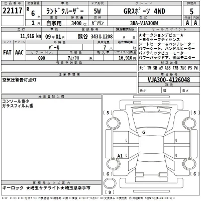 Toyota LAND CRUISER  с аукциона в Японии