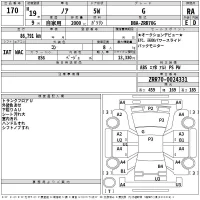 Toyota NOAH лот № 170 оценка RA  с аукциона в Японии 2
