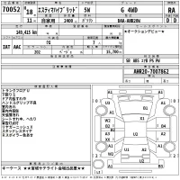 Toyota ESTIMA HYBRID лот № 70052 оценка RA  с аукциона в Японии 2