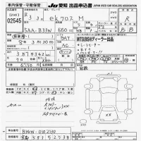 Mitsubishi EK X лот № 2545 оценка R  с аукциона в Японии 9