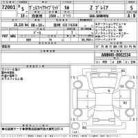 Toyota VELLFIRE лот № 72001 оценка 5  с аукциона в Японии 2