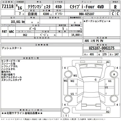 Toyota CROWN  с аукциона в Японии