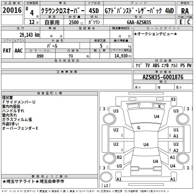 Toyota CROWN CROSSOVER  с аукциона в Японии