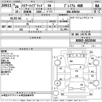 Toyota HARRIER лот № 20021 оценка RA  с аукциона в Японии 2