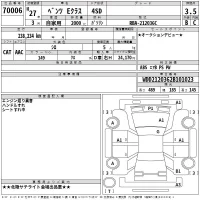 Mercedes-Benz E CLASS лот № 70006 оценка 3.5  с аукциона в Японии 2