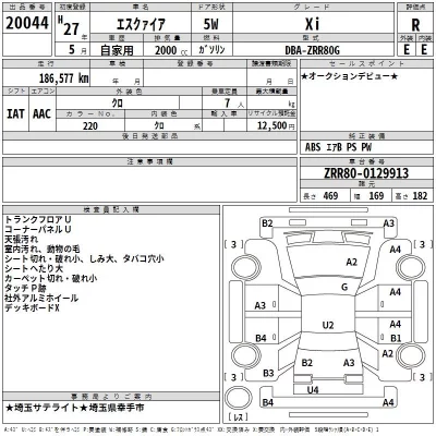 Toyota ESQUIRE  с аукциона в Японии