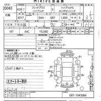 Honda FREED лот № 30043 оценка 3.5  с аукциона в Японии 10