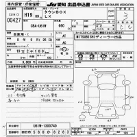 Mitsubishi TOWNBOX лот № 427 оценка 3  с аукциона в Японии 9
