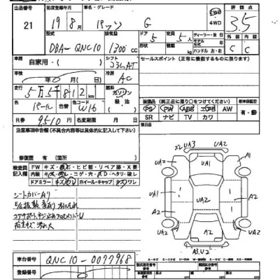 Toyota PASSO  с аукциона в Японии