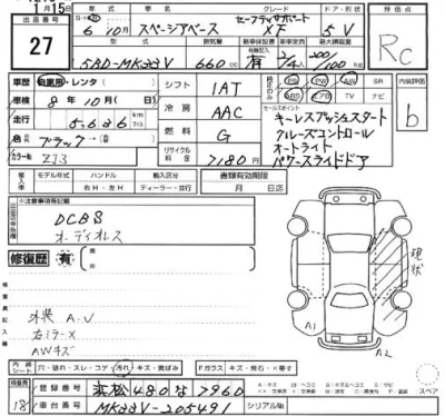 Suzuki SPACIA BASE  с аукциона в Японии