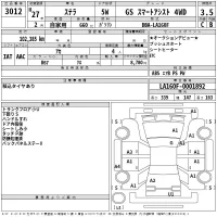 Subaru STELLA лот № 3012 оценка 3.5  с аукциона в Японии 2