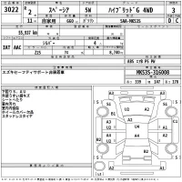 Suzuki SPACIA лот № 3022 оценка 3  с аукциона в Японии 2