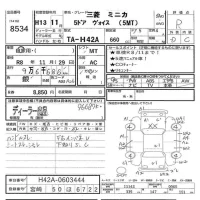 Mitsubishi TOPPO BJ лот № 8534 оценка R  с аукциона в Японии 5