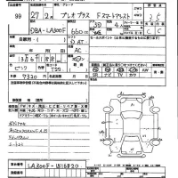 Subaru PLEO PLUS лот № 99 оценка 3.5  с аукциона в Японии 2