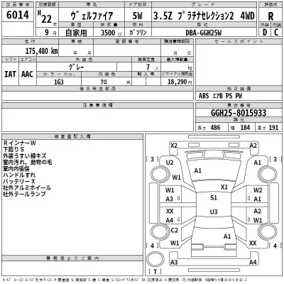 Toyota VELLFIRE  с аукциона в Японии