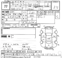 Fiat 500 лот № 77 оценка 3.5  с аукциона в Японии 2