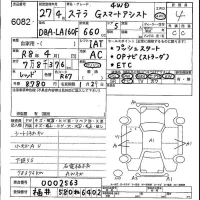 Subaru STELLA лот № 6082 оценка 4  с аукциона в Японии 5