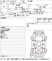 Honda VAMOS лот № 4567 оценка R  с аукциона в Японии 5