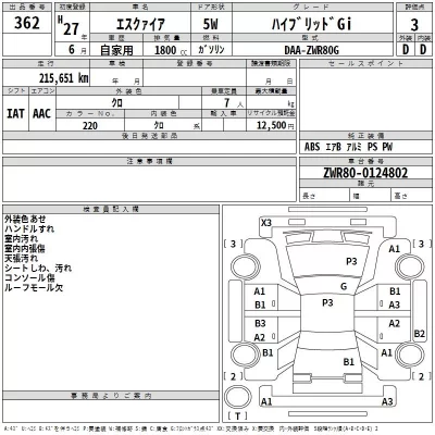 Toyota ESQUIRE  с аукциона в Японии
