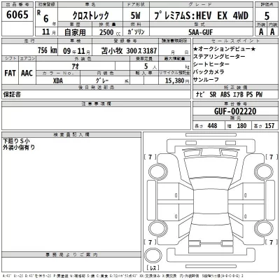 Subaru CROSSTREK  с аукциона в Японии