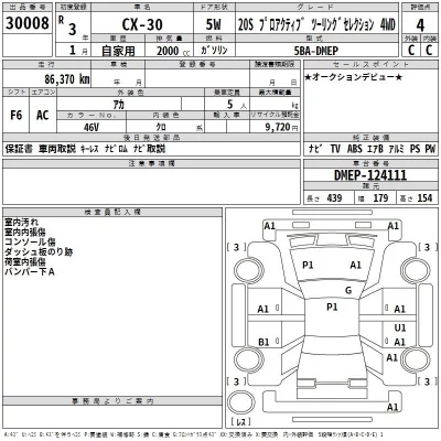 Mazda CX-30  с аукциона в Японии